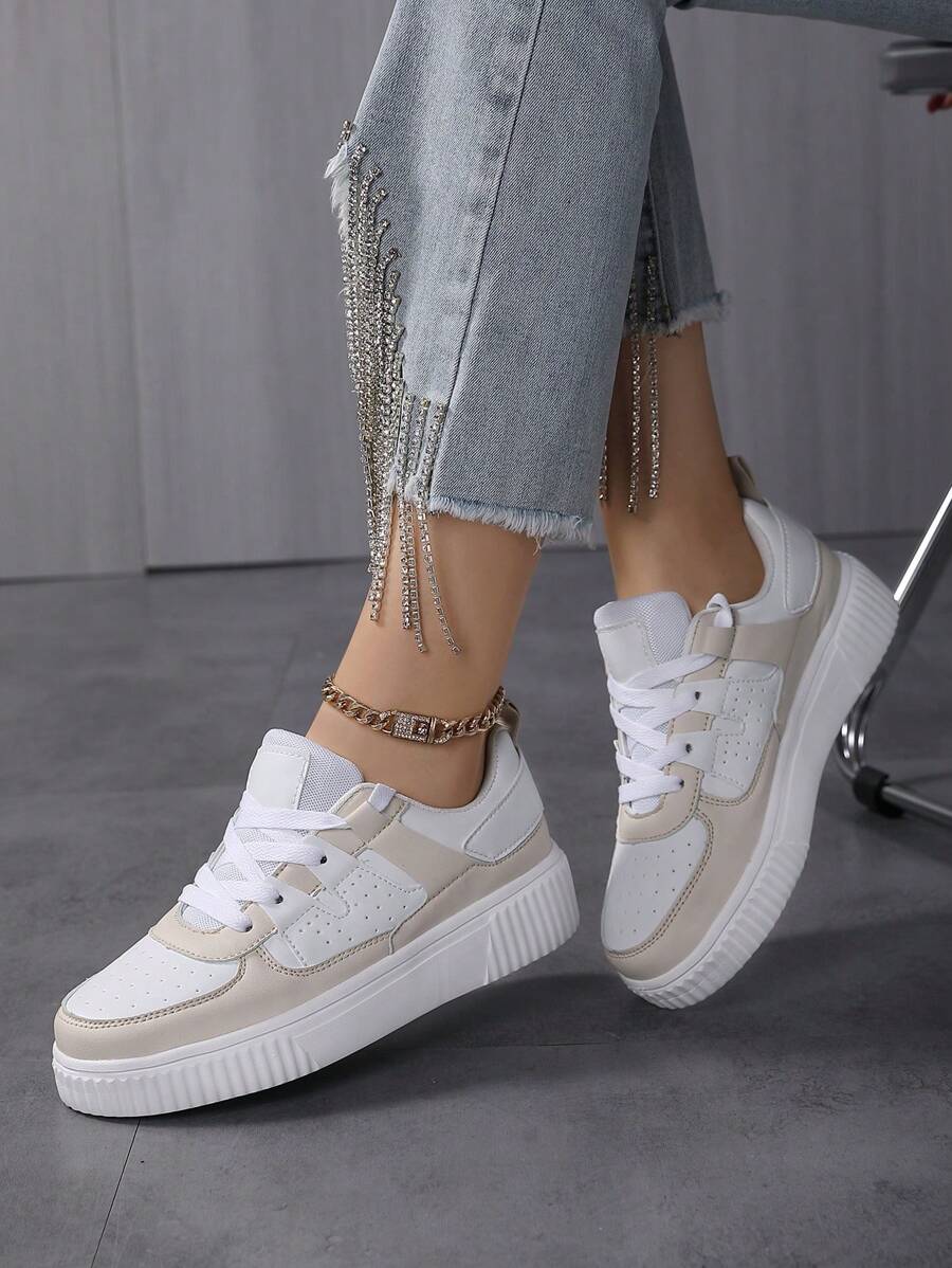 Women's Casual Sports Shoes For Autumn And Winter Flat Bottom Students Sneakers