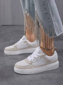 Women's Casual Sports Shoes For Autumn And Winter Flat Bottom Students Sneakers