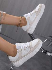 Women's Casual Sports Shoes For Autumn And Winter Flat Bottom Students Sneakers