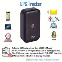 1入組小型gf-07汽車gps追踪器,適用於兒童/寵物/汽車 Gsm/gprs/gps追踪設備,實時追踪防盜防丟定位器sim短信定位器（不包括sim卡和迷你記憶卡） - 黑色 - 查看 4