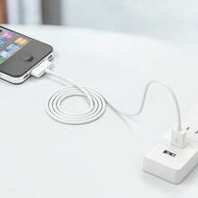 Cavo di ricarica USB, cavo di sincronizzazione e ricarica USB 4.0ft compatibile con iPhone 4, 4s, 3G, 3GS, iPad 1, 2, 3, iPod Touch, Nano, colore bianco (1 pezzo)
