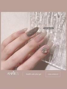 1入/15毫升冬季肉色果凍型凝膠指甲油,半永久性透明指甲藝術凝膠,可uv/led光照硬化,可浸泡甲油 - 米色 - 查看 6