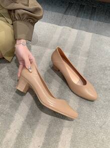 All-Seasons Soft Bottom High-Heeled Shoes, Fashionable And Non-Slip Jelly Shoes With Thick Heels For Women, Suitable For Work Or Casual Wear