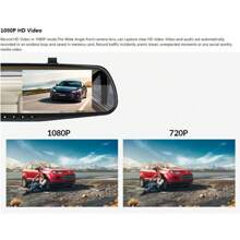 E-ACE Car Dvr Mirror Dash Cam 4.3 Inch Rear View Mirror FHD 1080P Auto Dashcam Video Recorder Registrator G-Sensor Black Box - With 6M RCC-bL - View 4