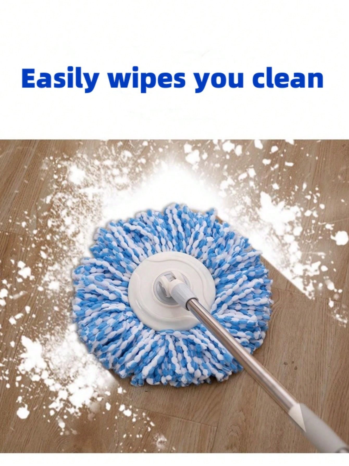 1pc Universal Thickened Mop Head With Top Expansion, Good Water Absorption, Rotation Mop Head