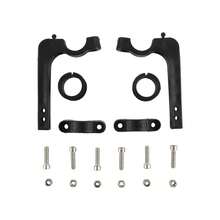 PowerMotor Accesorios para motocicletas: Protector de manos para manubrio y parabrisas universal para manubrio de motocicleta - Azul - Ver 2
