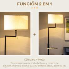 HOMCOM Floor Lamps - Camel - View 6