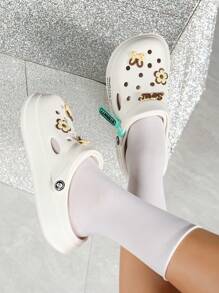 Women's Cartoon Cute Fashion Casual Summer Sandals, Outdoor/Indoor Non-Slip Holiday Beach Slippers - White - View 4