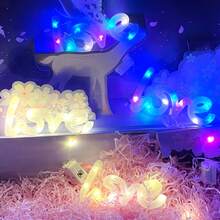 1入組銅線led愛心造型串燈,星形,花束。適用於浪漫場合,婚禮,假期或禮物。 - 彩色 - 查看 4