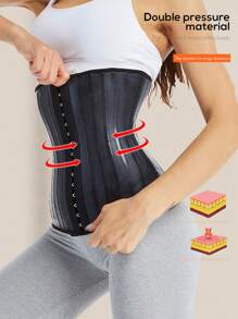 25根鋼骨乳膠腰部訓練器女士束身衣塑形帶緊身衣哥倫比亞束腹衣減肥腰帶，運動款