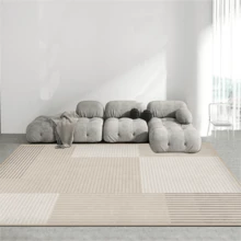 水晶絨條紋地毯復古門墊豪華高級沙發茶几墊臥室客廳格紋地毯 - 攬月 - 查看 4