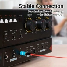 VENTION 6.35mm 公头转 RCA 母头音频适配器，RCA 转 6.35mm 1/4 英寸转换器，适用于调音台、放大器和低音炮。