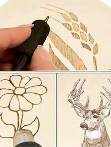 5 Pieces Oval 7X4.3-Inch Raw Wood Pieces For Crafts, Paintings And Wedding Decorations - Beige - View 3