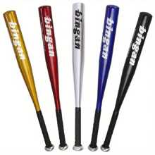 Baseball Bat Aluminium Alloy Thickened Baseball Stick Iron Rod Baseball Club - Black - View 2