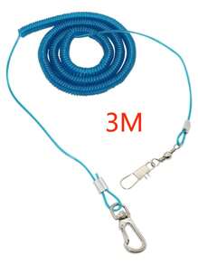 1pc 3/6/10/15/20m Parrot Leash Flying Training Rope For Parakeets, African Grey, Cockatiel, Lovebird, Bird Trainer Tool - Blue - View 8