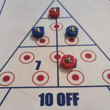 1 Set 3-In-1 Curling/Shuffleboard/Bowling Game Set - Exciting Family Entertainment With 6 Vibrant Rollers, 10 Bowling Pins - Perfect Festive Season Gift For Christmas, Halloween, Thanksgiving - Multicolor - View 3