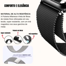 Pulseira De Smartwatch Alpine/f8/metal / Applewatch 42/44mm - Verde - Visão 6