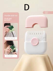 1pc Hair Trimming Comb, Multifunctional Two-In-One Hair Cutting Clipper With Split Ends Trimming Cutter For Women, Home Use