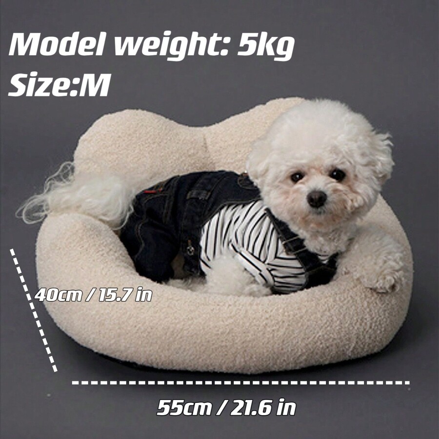 Heart Shaped Pet Bed For Small And Medium Dogs And Cats, Round Cat Beds