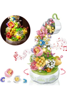 Tách trà , Âm nhạc , Bên trong Đèn Chặn Bộ 3D DIY Creative Xếp gỗ Đồ chơi Mô hình Đồ trang trí Nhà  Trang trí , Qủa tặng - Nhiều màu - Xem 7