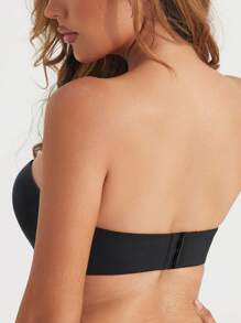 Silicone Invisible Strapless Bra, Push-Up With Anti-Slip Function, Suitable For Wedding Dress Without Shoulder Straps