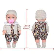 12-Inch Lifelike Reborn Baby Doll Pacify Simulation Infant Doll Toy Kids Soft Toy Birthday Gift