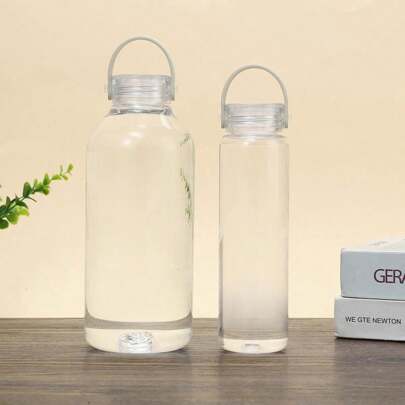 1pc 1100/400 Ml Simple Water Bottle, Transparent Plastic Cup, Fashion Sports Water Bottle