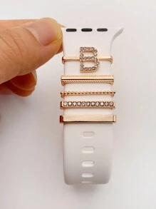 26pcs Alphabet Pattern Smart Watch Strap Compatible With Various Brands As A Gift For Students Returning To School