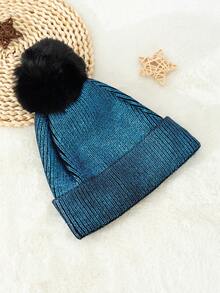 1頂歐美風格閃亮金箔針織帽,適合秋冬日常穿搭和街頭風格可愛