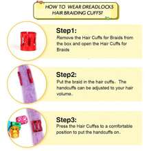 Anéis de Trança - Box Braids Nagô Dread Twist Enfeite 50 Peças