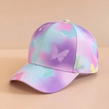 1pc Children's Butterfly Tie-Dye Baseball Cap - Multicolor - View 6