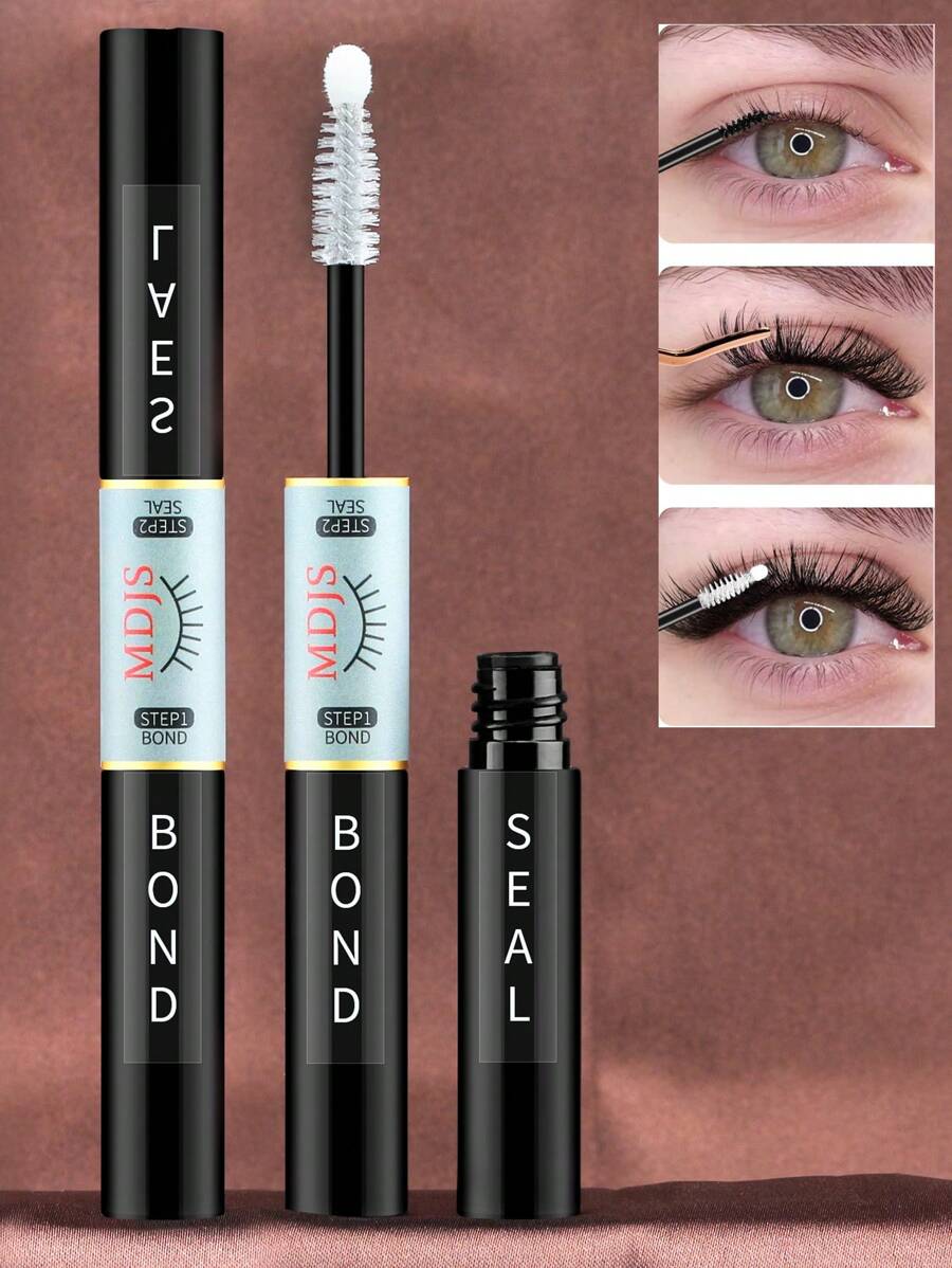 1 lipici de gene negru cu acțiune îndelungată, 16 ml, pentru extensii de gene, 2 în 1, super styling, se poartă toată ziua, fără latex, impermeabil, antialergic, potrivit pentru ochii sensibili, machiaj zilnic, utilizare lipici de gene, lipici de gene