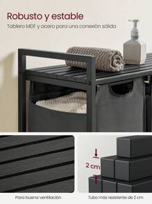 VASAGLE Laundry Baskets - Grey - View 4