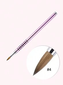 1支3d丙烯酸美甲雕塑刷粉紅色液體uv凝膠雕刻筆,花朵繪畫美甲指甲工具配件 - 淺粉色 - 查看 3