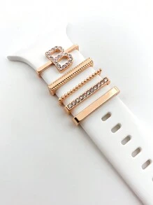 26pcs Alphabet Pattern Smart Watch Strap Compatible With Various Brands As A Gift For Students Returning To School