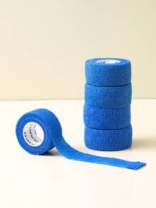 5入組藍色自粘彈性寵物繃帶,用於緊急傷口包紮及防舔咬 - 藍色 - 查看 3