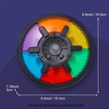 1 pieza Máquina de juego de memoria interactiva: Tablero de juego con luces LED y efectos de sonido, ejercitar la coordinación mano-cerebro - Consola de juegos electrónica, funciona con 3 pilas AAA (no incluidas), juguete para fiestas de Halloween/Navidad, regalos, juegos sensoriales, día del juego, juguetes blandos.