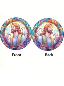 1個復活節窗戶裝飾,復活節主題派對園藝室內和戶外裝飾,復活節派對裝飾 - 彩色 - 查看 6