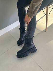 Women Fashion Boots - 黑色 - 查看 2