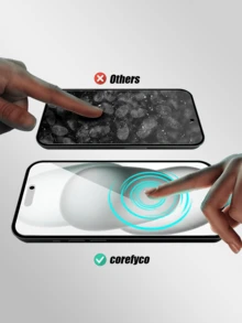 4入組隱私全覆蓋鋼化玻璃屏幕保護貼,防震,防刮花,適用於蘋果x / Xr / 11/12 / 13/14 / 15系列 - 黑色 - 查看 5