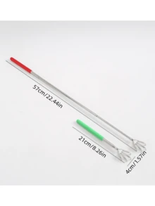 1pc Random Stainless Steel Telescopic Back Scratcher With Eagle Claw Design - Multicolor - View 3