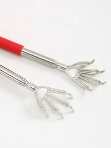 1pc Random Stainless Steel Telescopic Back Scratcher With Eagle Claw Design - Multicolor - View 5