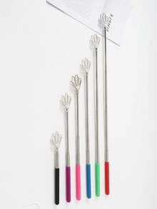 1pc Random Stainless Steel Telescopic Back Scratcher With Eagle Claw Design - Multicolor - View 4