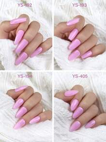 120Pcs/Box Artificial Fingernails Coffin Nails Pre-Shaped Clear Full Cover Almond Oval Nail Tips - Clear - View 6