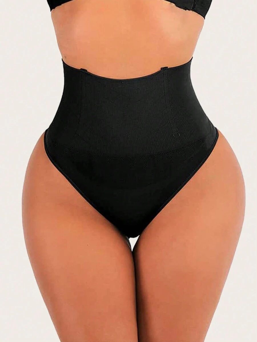 Thông Định Eo Cincher Bụng Bụng Điều Khiển Quần Lót Tập Toàn Thân Quần Lót Nữ Nâng Liền Mạch Quần - màu đen - Xem 1