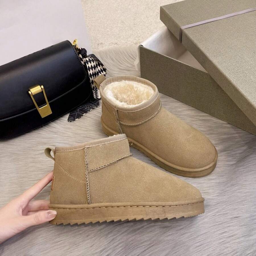 Women'S Ankle Snow Boots Winter Classic - Màu xanh Ô liu - Xem 1