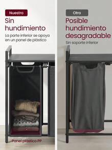VASAGLE Laundry Baskets - Grey - View 5