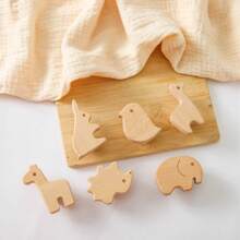 1 set Baby Houten Dieren Lade Knoppen , 12st In Multifunctioneel Kastje Ladenkast Knoppen , Gemakkelijk Naar Geschikt Voor Thuis Kasten