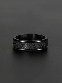 1 Miếng Đen Quay Sự lo lắng Fidget Nhẫn Đối với Trẻ em Giảm bớt căng thẳng Nhẫn Đối với Cuộc sống hàng ngày - màu đen - Xem 3