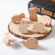 1 set Baby Houten Dieren Lade Knoppen , 12st In Multifunctioneel Kastje Ladenkast Knoppen , Gemakkelijk Naar Geschikt Voor Thuis Kasten